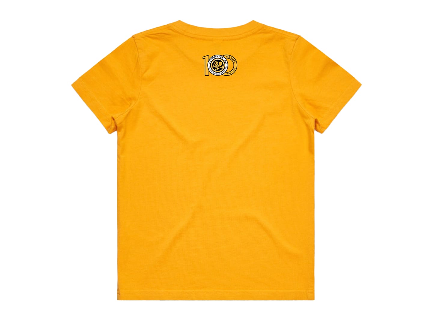 yellow back custom t shirts
