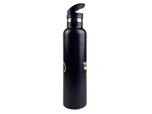 black personalized stainless steel water bottles