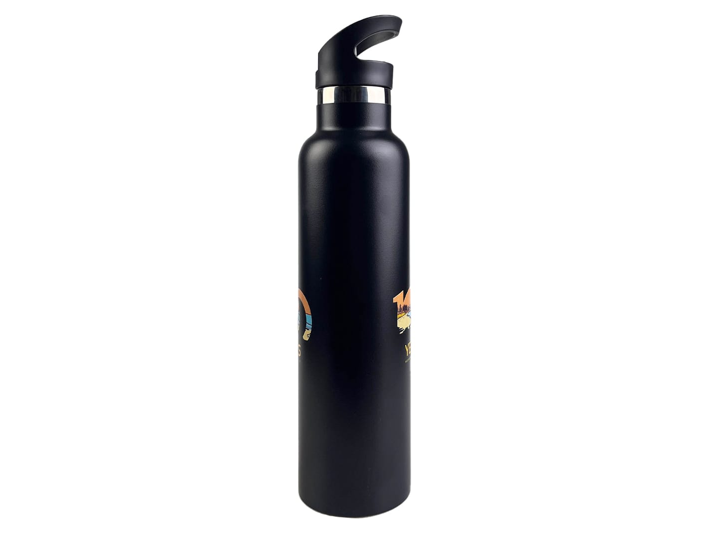 black personalized stainless steel water bottles