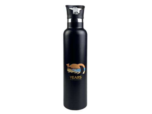black personalized stainless steel water bottles