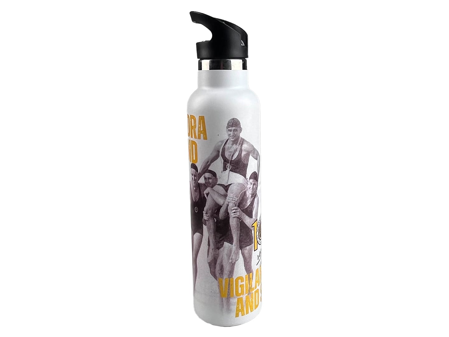 white personalized stainless steel water bottles