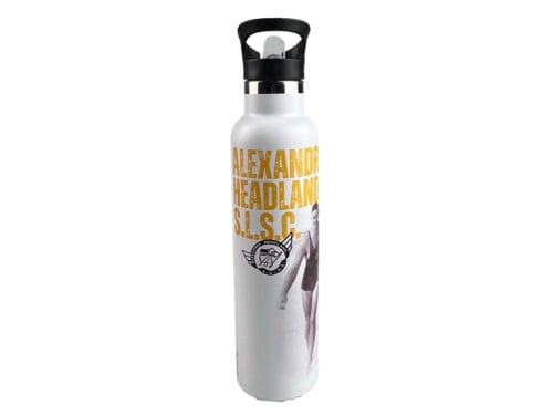 white personalized stainless steel water bottles