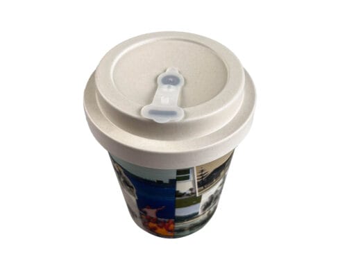 reusable bamboo coffee cup with lid