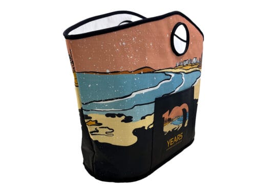 side of beach bag