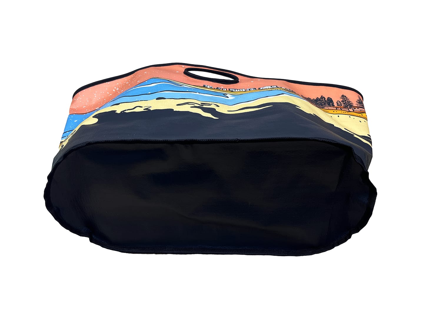 base of custom beach bag