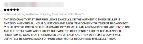 Fake or Misleading Reviews dhgate review