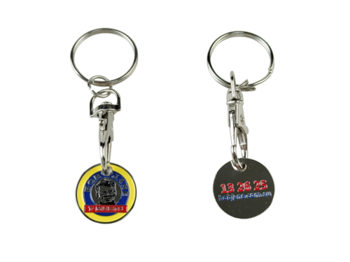 Promotional Custom Metal Keyring – Two-Sided Enamel 2D3D Logo Keychain (1)