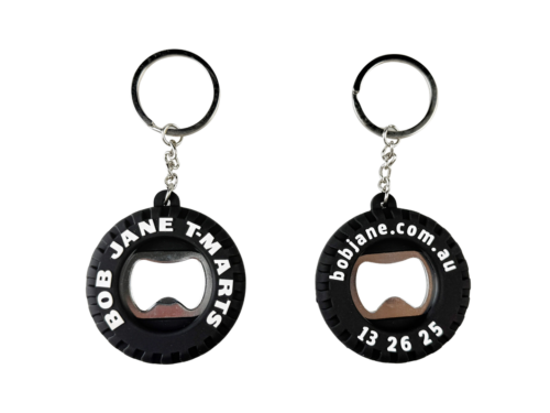 Custom PVC Wheel Bottle Opener Key Chain