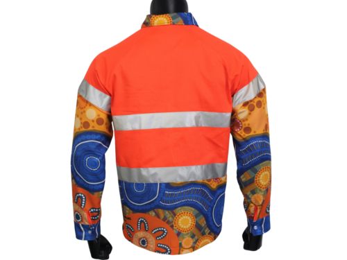 Hi Vis Safety Long Sleeve Polo