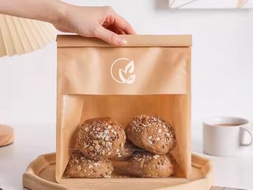 Kraft Bakery Box with Clear Window