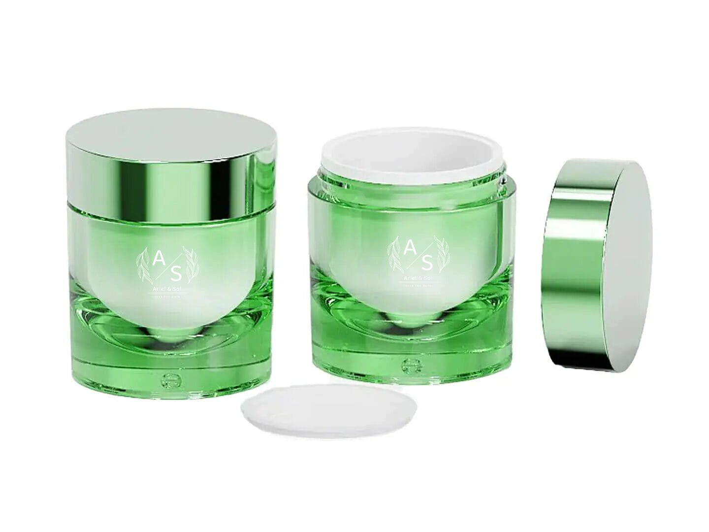 cosmetic glass jars