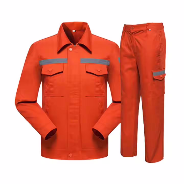 Orange Construction Work Uniform