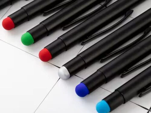 Custom 0.5mm Metal Ballpoint Pen with Stylus