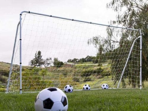 Portable Soccer Goal Set with Stakes