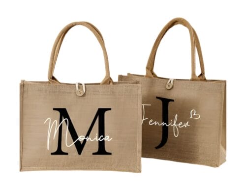 Custom Reusable Jute Tote Bag