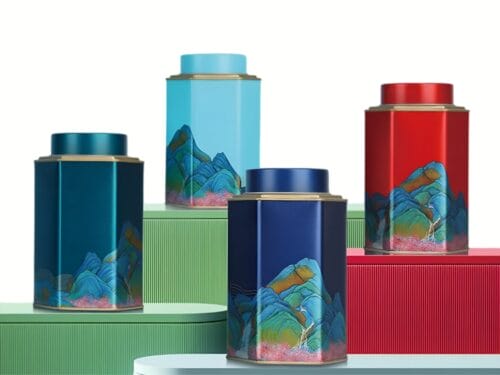 Airtight Octagon Tea Canister