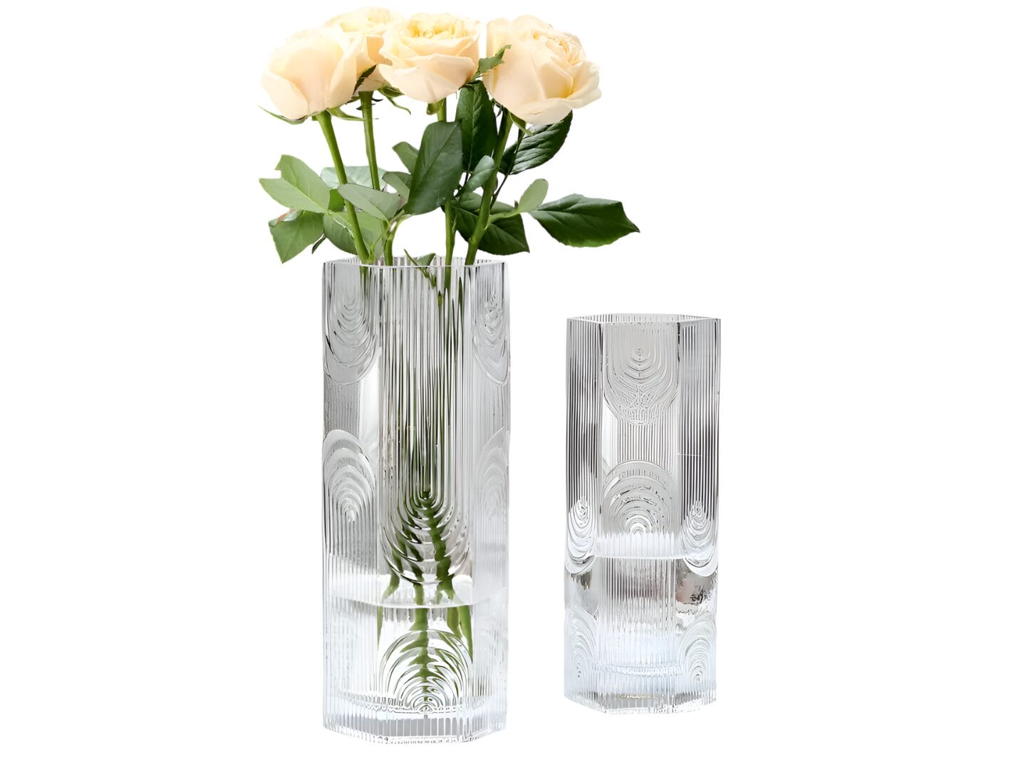 Hexagonal Clear Vase_SPHERE-0967