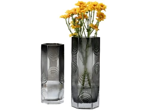 Hexagonal Clear Vase_SPHERE-0967