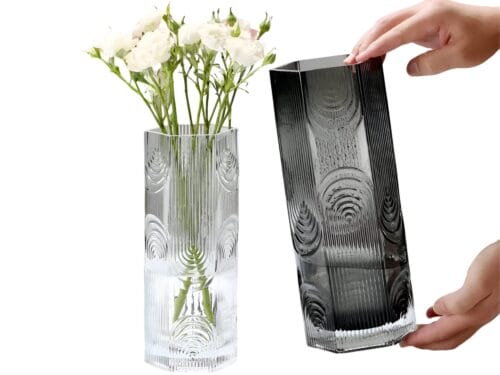 Hexagonal Clear Vase_SPHERE-0967