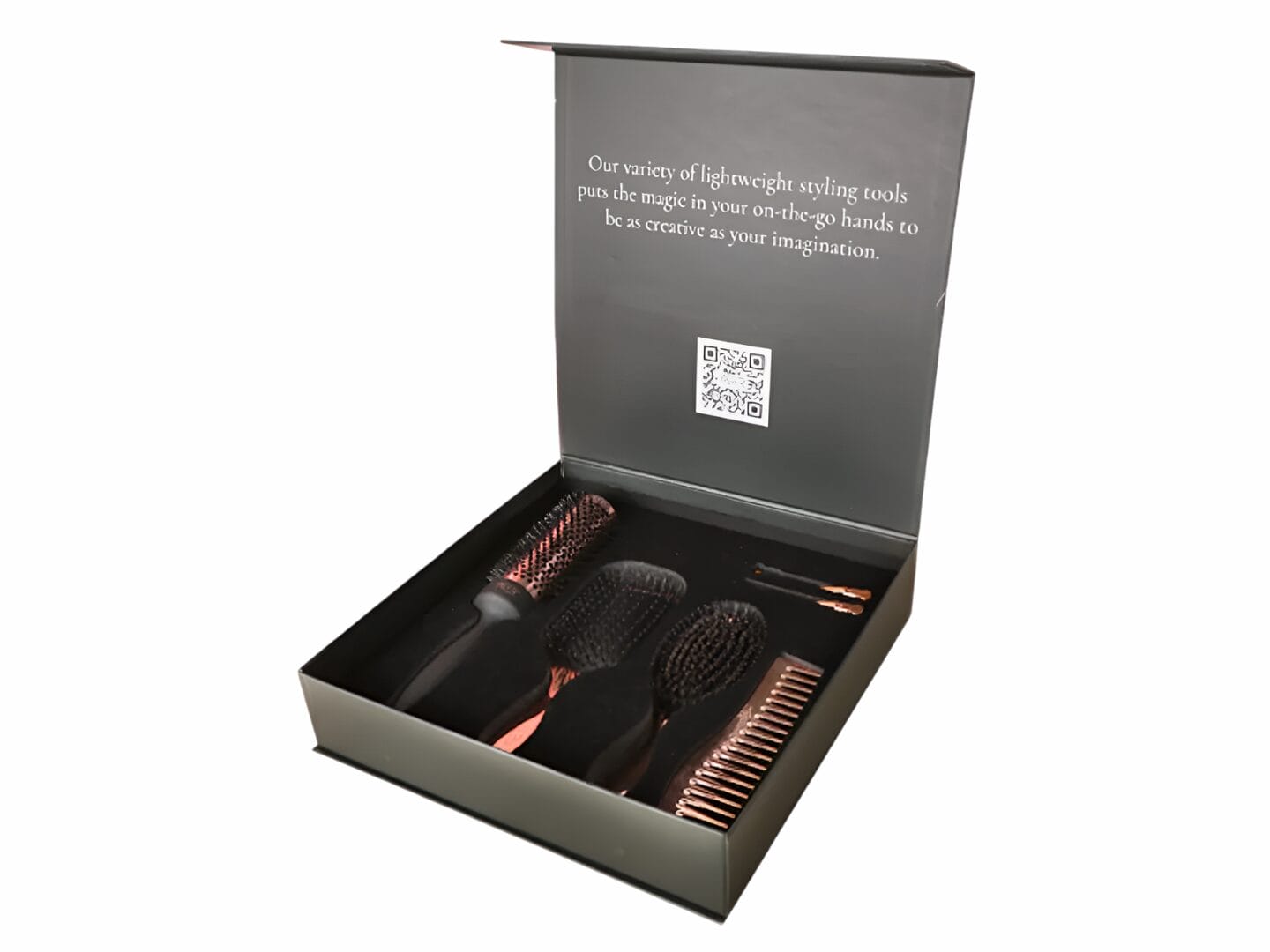 Detangling Hairbrush with Clip and Comb Set_SPHERE-0931