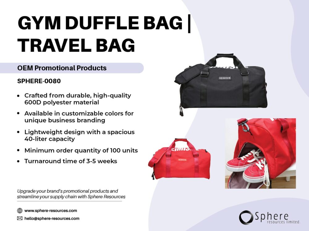 GYM DUFFLE BAG I TRAVEL BAG Social Graphic