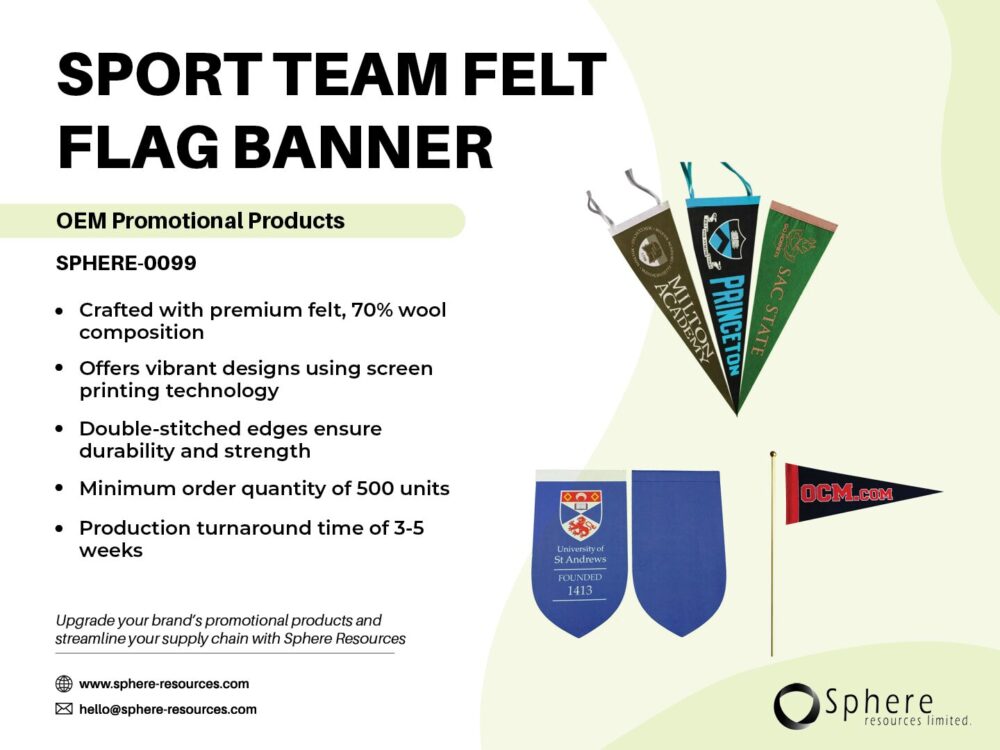 SPORT TEAM FELT FLAG BANNER SOCIAL GRAPHIC