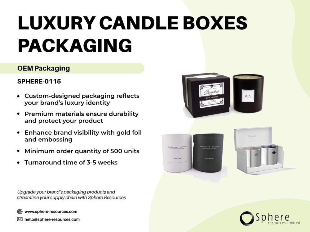 LUXURY CANDLE BOXES PACKAGING SOCIAL GRAPHIC