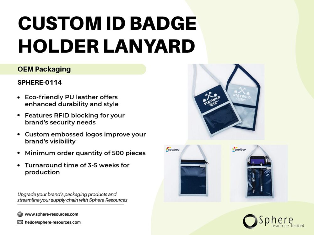 CUSTOM ID BADGE HOLDER LANYARD SOCIAL GRAPHIC