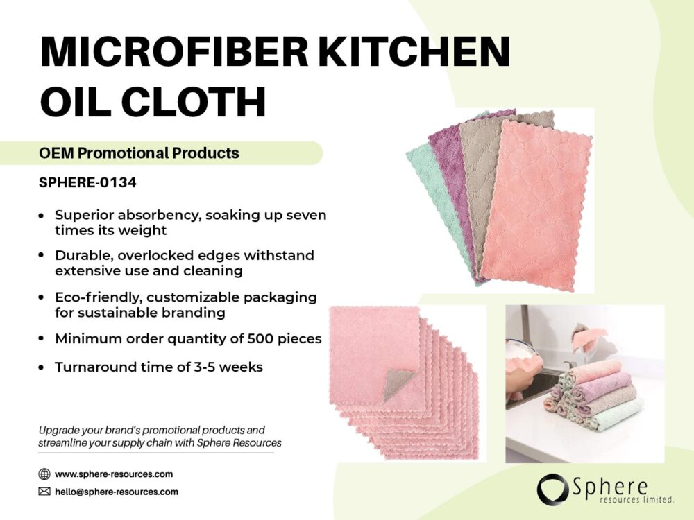 MICROFIBER KITCHEN OIL CLOTH SOCIAL GRAPHIC