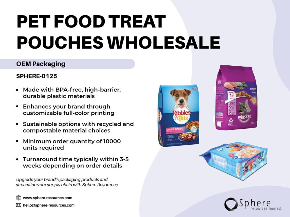 PET FOOD TREAT POUCHES WHOLESALE SOCIAL GRAPHIC