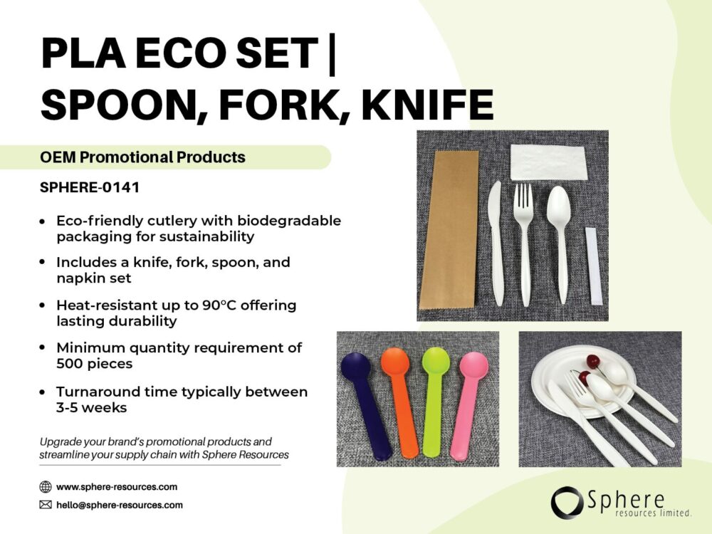 PLA ECO SET I SPOON, FORK, KNIFE SOCIAL GRAPHIC