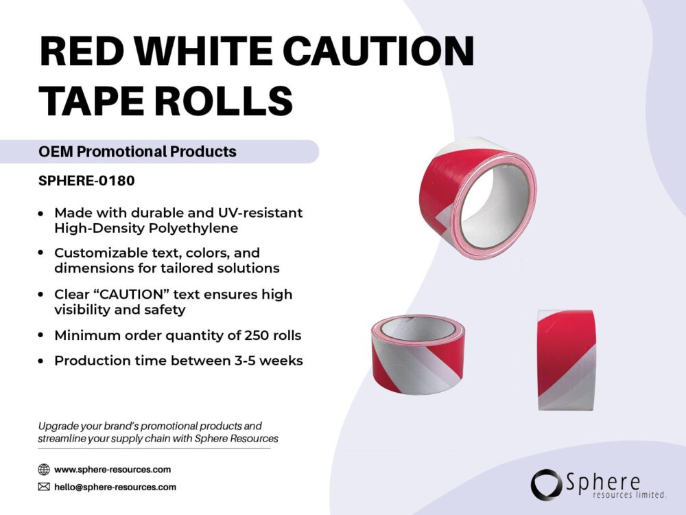 RED WHITE CAUTION TAPE ROLLS SOCIAL GRAPHIC