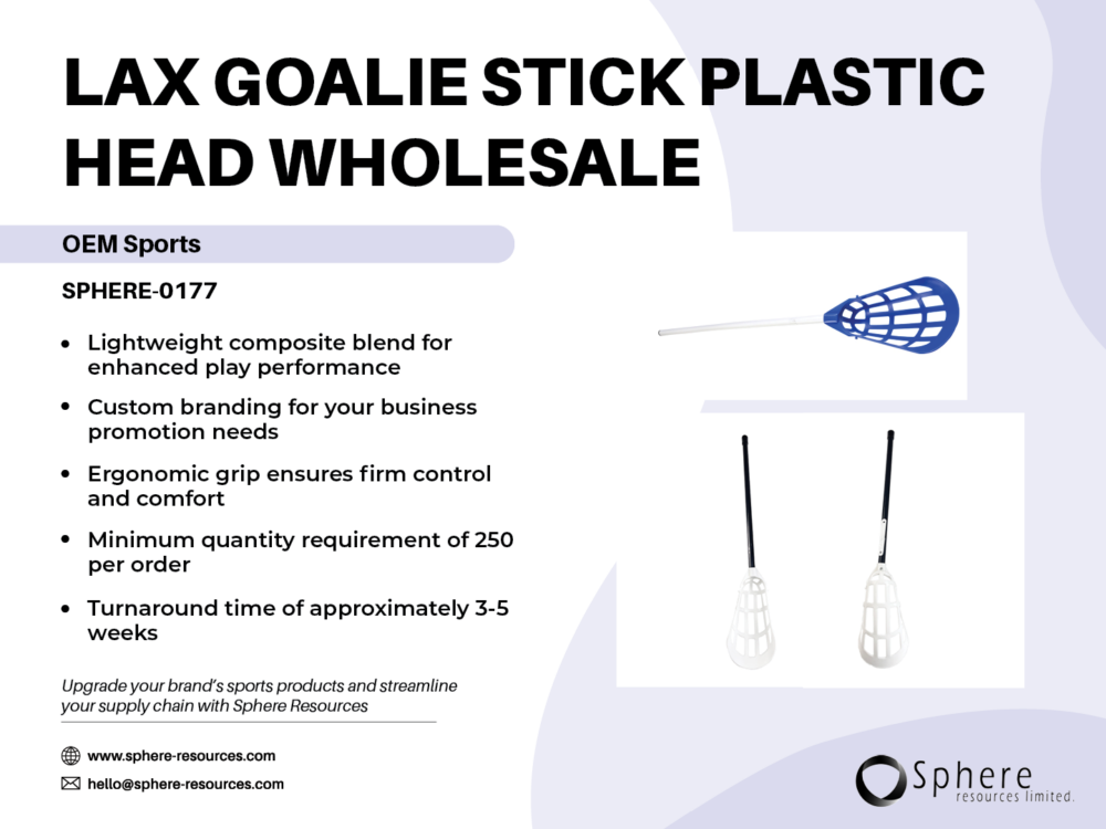 LAX GOALIE STICK PLASTIC HEAD WHOLESALE SOCIAL GRAPHIC