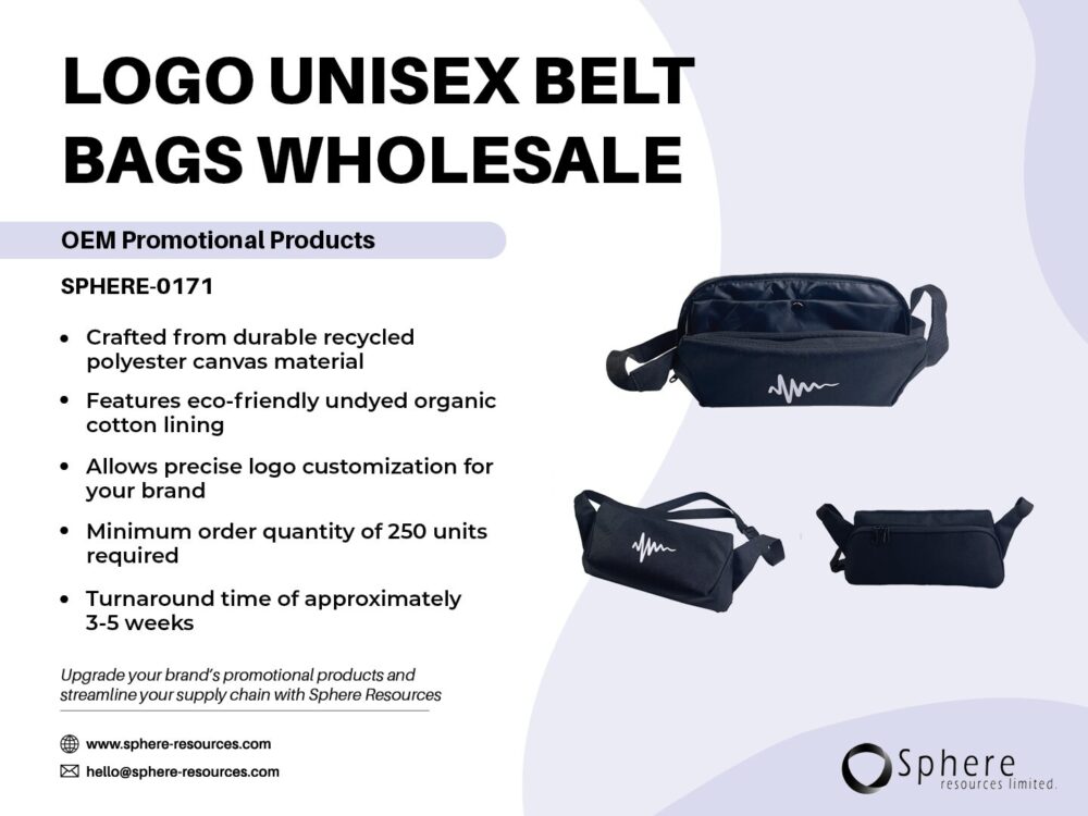 LOGO UNISEX BELT BAGS WHOLESALE SOCIAL GRAPHIC