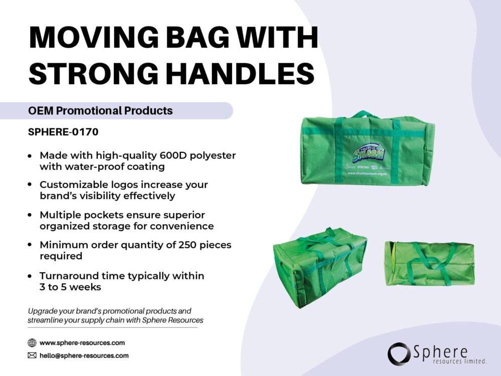 MOVING BAG WITH STRONG HANDLES SOCIAL GRAPHIC
