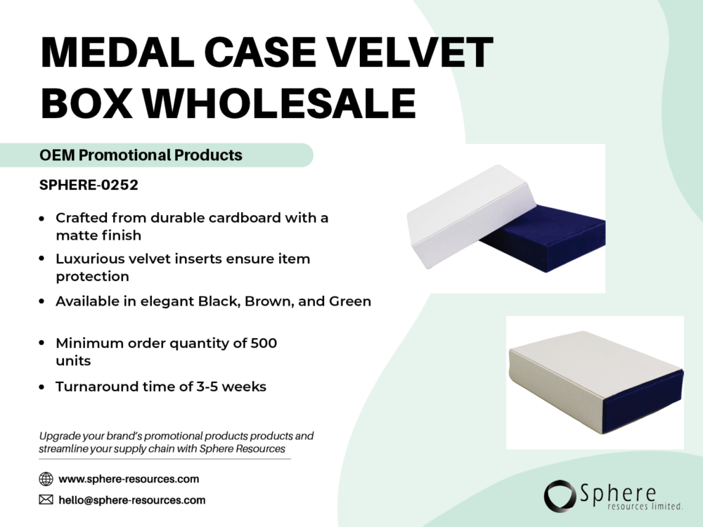 MEDAL CASE VELVET BOX WHOLESALE SOCIAL GRAPHIC