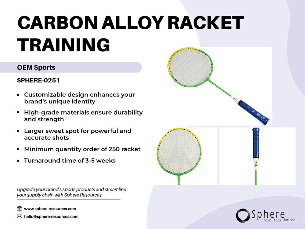 CARBON ALLOY RACKET TRAINING SOCIAL GRAPHIC