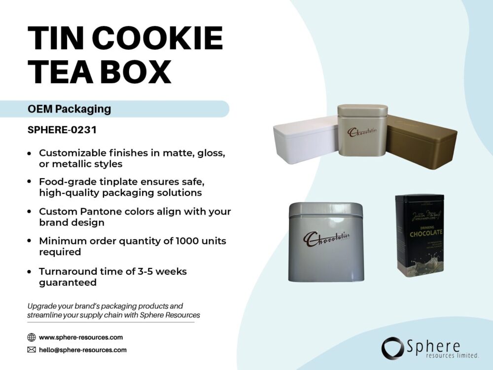 TIN COOKIE TEA BOX SOCIAL GRAPHIC
