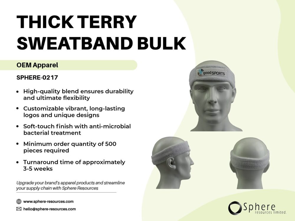 THICK TERRY SWEATBAND BULK SOCIAL GRAPHIC