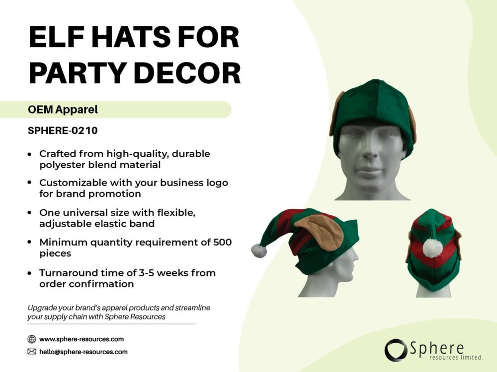 ELF HATS FOR PARTY DECOR SOCIAL GRAPHIC