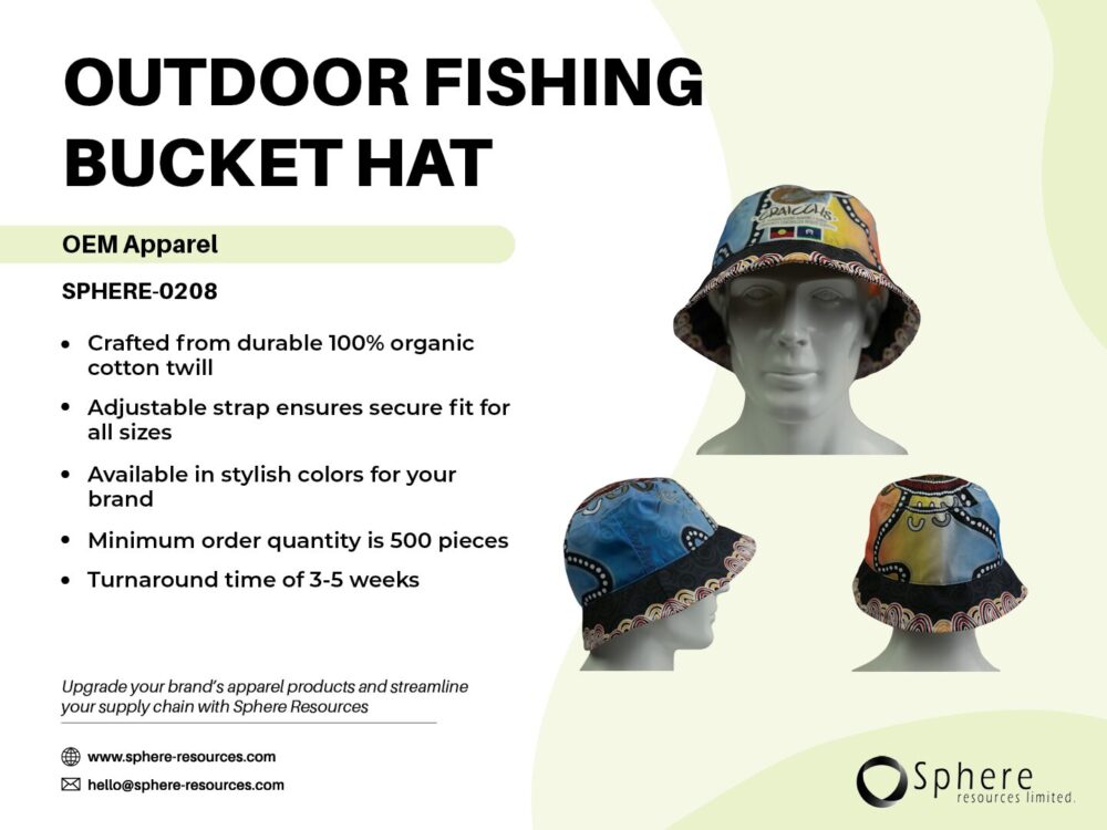 OUTDOOR FISHING BUCKET HAT SOCIAL GRAPHIC