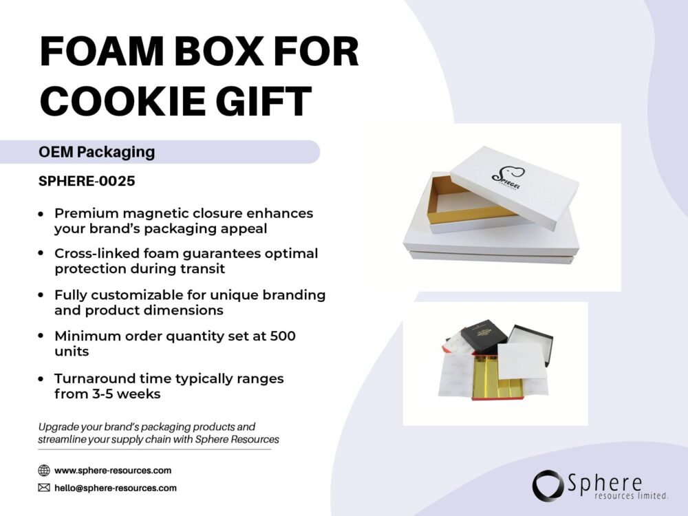 FOAM BOX FOR COOKIE GIFT