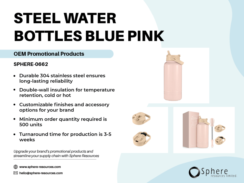 STEEL WATER BOTTLES BLUE PINK Social Graphic