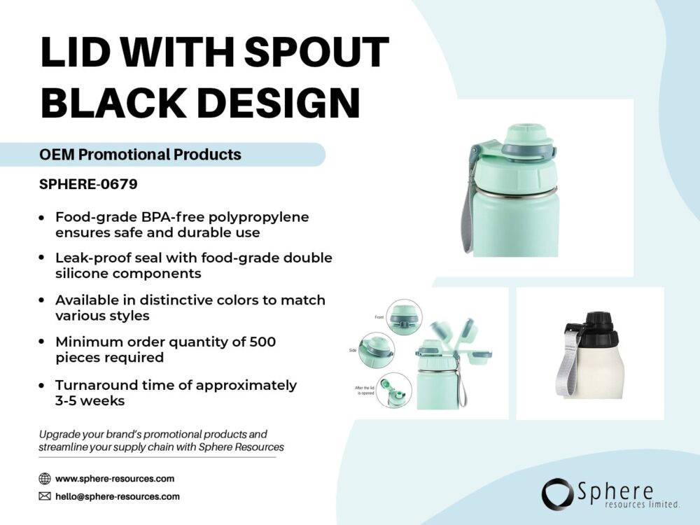 LID WITH SPOUT BLACK DESIGN Social Graphic