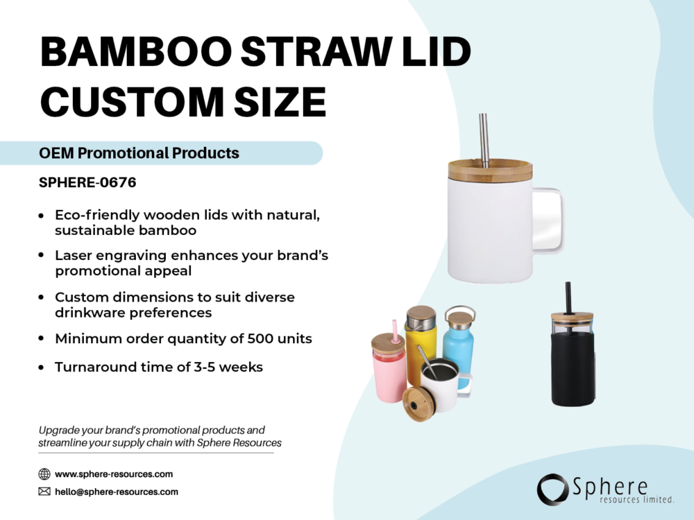 BAMBOO STRAW LID CUSTOM SIZE Social Graphic
