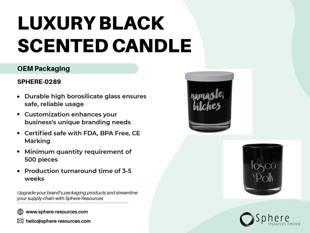 LUXURY BLACK SCENTED CANDLE SOCIAL GRAPHIC