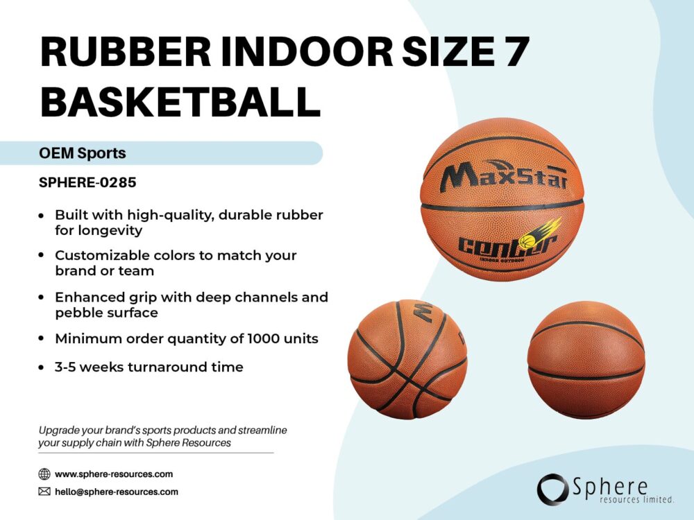 RUBBER INDOOR SIZE 7 BASKETBALL SOCIAL GRAPHIC
