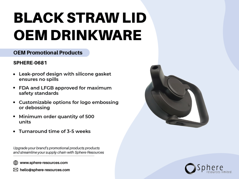 BLACK STRAW LID OEM DRINKWARE Social Graphic
