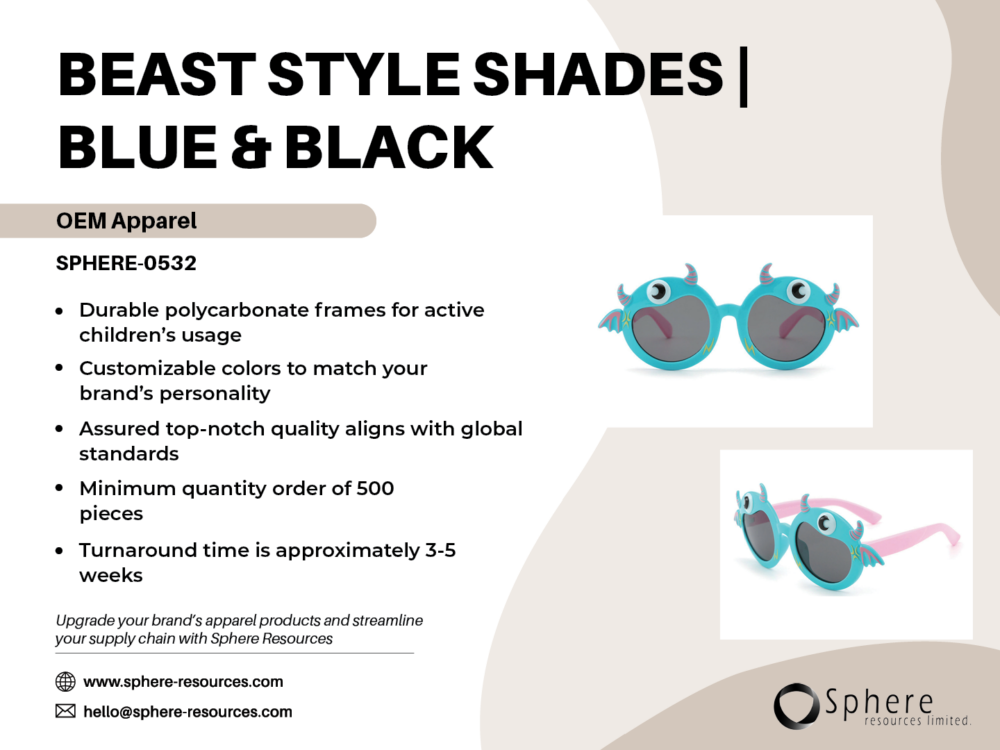 BEAST STYLE SHADES I BLUE & BLACK SOCIAL GRAPHIC