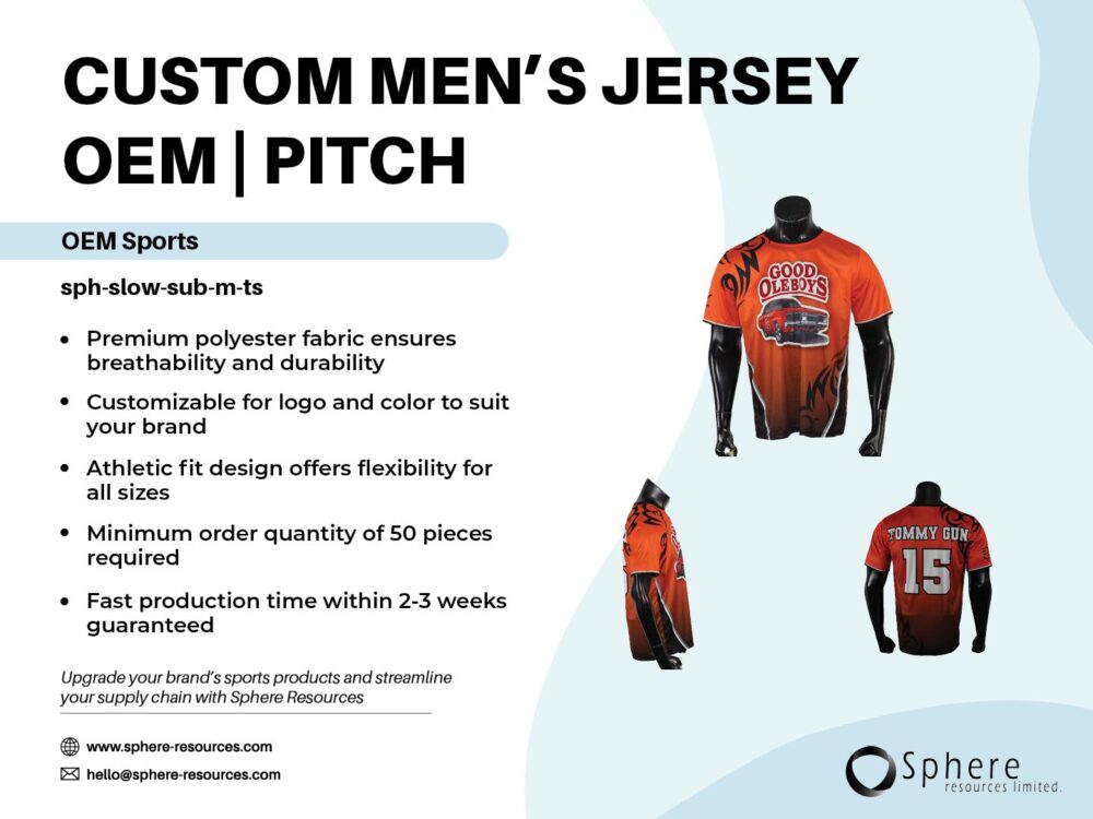 CUSTOM MEN'S JERSEY OEM I PITCH social graphic